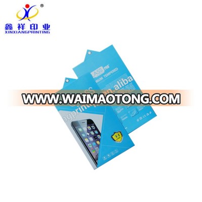 Wholesale Custom Mobile Phone Tempered Glass Film Packaging Box with Handle