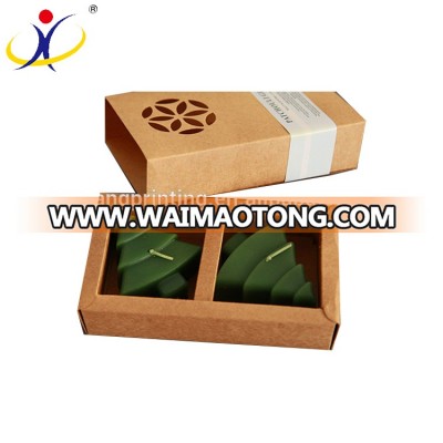 Wholesale Custom Brown Kraft Paper Candle Boxes